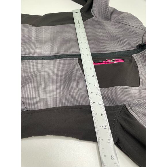 CB Sports Full Zip Performance Jacket Mock Neck Charcoal Women M Gorp Outdoor - Picture 12 of 13